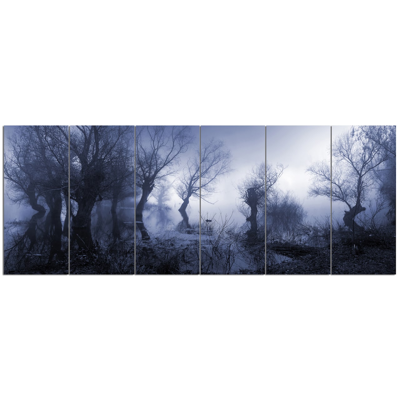 Designart - Creepy Landscape in Sepia Tones - Landscape Canvas Art Print